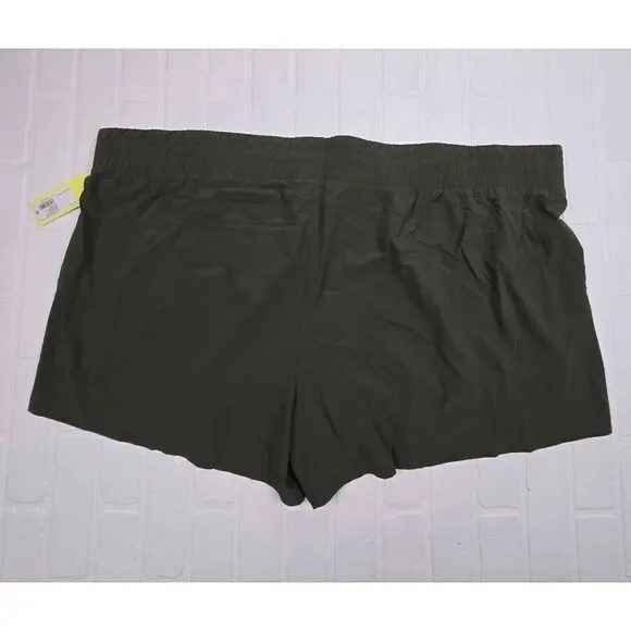All In Motion Woven Olive Green Shorts 4X - Picture 2 of 3